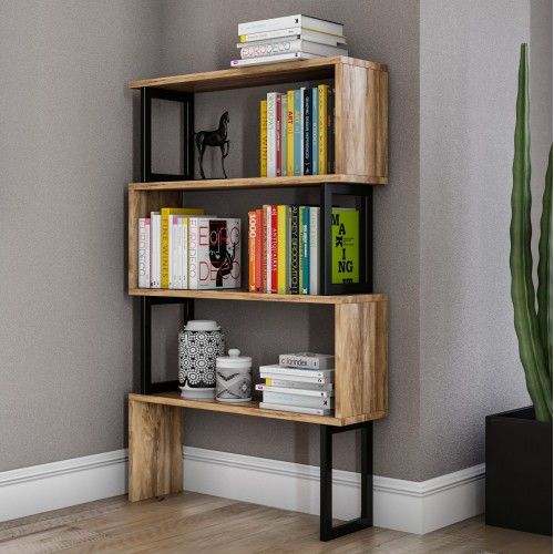 ΒΙΒΛΙΟΘΗΚΗ INGRID ΚΑΡΥΔΙ ΜΕ ΜΑΥΡΟ ΣΚΕΛΕΤΟ HM8867.01 80x22x128 εκ. Έπιπλα Γραφείου ΒΙΒΛΙΟΘΗΚΗ INGRID ΚΑΡΥΔΙ ΜΕ ΜΑΥΡΟ ΣΚΕΛΕΤΟ HM8867.01 80x22x128 εκ. Έπιπλα Γραφείου