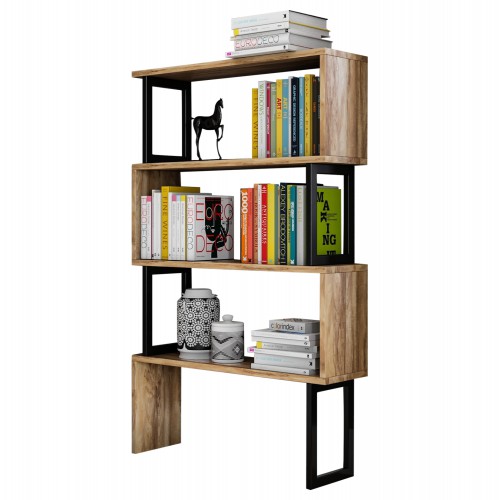 ΒΙΒΛΙΟΘΗΚΗ INGRID ΚΑΡΥΔΙ ΜΕ ΜΑΥΡΟ ΣΚΕΛΕΤΟ HM8867.01 80x22x128 εκ. Έπιπλα Γραφείου ΒΙΒΛΙΟΘΗΚΗ INGRID ΚΑΡΥΔΙ ΜΕ ΜΑΥΡΟ ΣΚΕΛΕΤΟ HM8867.01 80x22x128 εκ. Έπιπλα Γραφείου