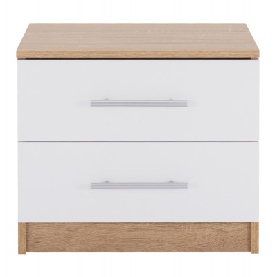 ΚΟΜΟΔΙΝΟ ΜΕΛΑΜΙΝΗΣ HM2220.06 SONAMA - ΛΕΥΚΟ 48x40,5x41,5 εκ. Υπνοδωμάτιο