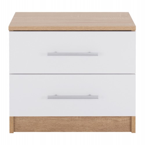 ΚΟΜΟΔΙΝΟ ΜΕΛΑΜΙΝΗΣ HM2220.06 SONAMA - ΛΕΥΚΟ 48x40,5x41,5 εκ. Υπνοδωμάτιο