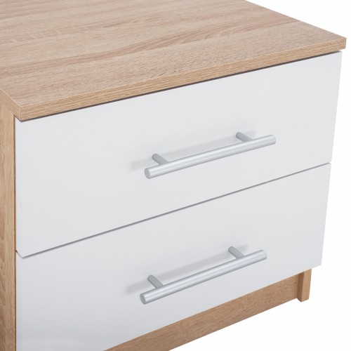 ΚΟΜΟΔΙΝΟ ΜΕΛΑΜΙΝΗΣ HM2220.06 SONAMA - ΛΕΥΚΟ 48x40,5x41,5 εκ. Υπνοδωμάτιο