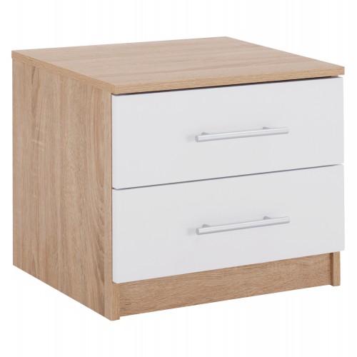 ΚΟΜΟΔΙΝΟ ΜΕΛΑΜΙΝΗΣ HM2220.06 SONAMA - ΛΕΥΚΟ 48x40,5x41,5 εκ. Υπνοδωμάτιο