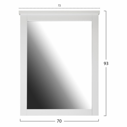 ΚΑΘΡΕΠΤΗΣ ΤΟΥΑΛΕΤΑΣ ROSEMARY HM314.05 ΛΕΥΚΟΣ 72X93 εκ. Υπνοδωμάτιο
