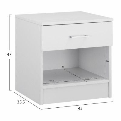 ΚΟΜΟΔΙΝΟ ΜΕ 1 ΣΥΡΤΑΡΙ LANEY ΛΕΥΚΟ HM2345.05 45x35,5x47 εκ. ΚΟΜΟΔΙΝΟ ΜΕ 1 ΣΥΡΤΑΡΙ LANEY ΛΕΥΚΟ HM2345.05 45x35,5x47 εκ.