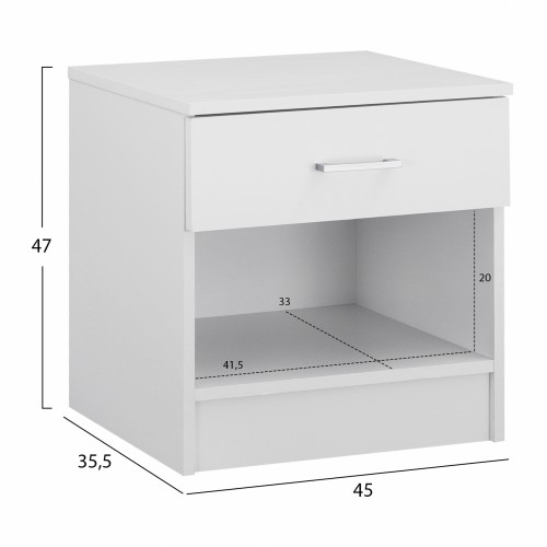 ΚΟΜΟΔΙΝΟ ΜΕ 1 ΣΥΡΤΑΡΙ LANEY ΛΕΥΚΟ HM2345.05 45x35,5x47 εκ. ΚΟΜΟΔΙΝΟ ΜΕ 1 ΣΥΡΤΑΡΙ LANEY ΛΕΥΚΟ HM2345.05 45x35,5x47 εκ.