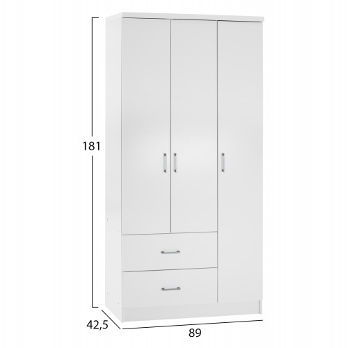 ΝΤΟΥΛΑΠΑ 3ΦΥΛΛΗ ME 2 ΣΥΡΤΑΡΙΑ CAESAR HM340.05 ΛΕΥΚΗ 89x42,5x181 εκ. Υπνοδωμάτιο ΝΤΟΥΛΑΠΑ 3ΦΥΛΛΗ ME 2 ΣΥΡΤΑΡΙΑ CAESAR HM340.05 ΛΕΥΚΗ 89x42,5x181 εκ. Υπνοδωμάτιο