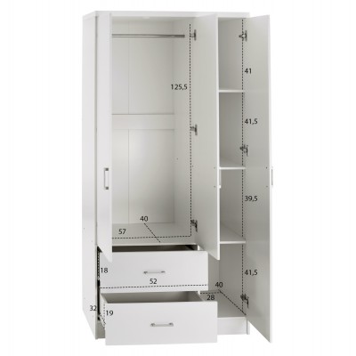 ΝΤΟΥΛΑΠΑ 3ΦΥΛΛΗ ME 2 ΣΥΡΤΑΡΙΑ CAESAR HM340.05 ΛΕΥΚΗ 89x42,5x181 εκ. Υπνοδωμάτιο ΝΤΟΥΛΑΠΑ 3ΦΥΛΛΗ ME 2 ΣΥΡΤΑΡΙΑ CAESAR HM340.05 ΛΕΥΚΗ 89x42,5x181 εκ. Υπνοδωμάτιο