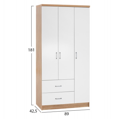 ΝΤΟΥΛΑΠΑ 3ΦΥΛΛΗ ME 2 ΣΥΡΤΑΡΙΑ CAESAR HM340.06 SONAMA - ΛΕΥΚO 89x42,5x181 εκ. ΝΤΟΥΛΑΠΑ 3ΦΥΛΛΗ ME 2 ΣΥΡΤΑΡΙΑ CAESAR HM340.06 SONAMA - ΛΕΥΚO 89x42,5x181 εκ.