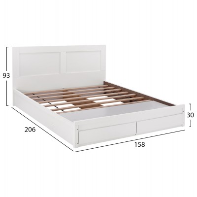 ΚΡΕΒΑΤΙ CAPRI HM312.05 ΜΕ 2 ΣΥΡΤΑΡΙΑ ΛΕΥΚΟ ΓΙΑ ΣΤΡΩΜΑ 150x200 εκ. Υπνοδωμάτιο ΚΡΕΒΑΤΙ CAPRI HM312.05 ΜΕ 2 ΣΥΡΤΑΡΙΑ ΛΕΥΚΟ ΓΙΑ ΣΤΡΩΜΑ 150x200 εκ. Υπνοδωμάτιο