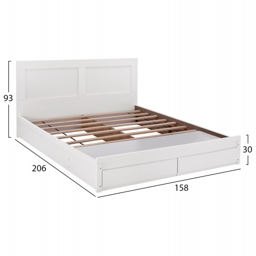 ΚΡΕΒΑΤΙ CAPRI HM312.05 ΜΕ 2 ΣΥΡΤΑΡΙΑ ΛΕΥΚΟ ΓΙΑ ΣΤΡΩΜΑ 150x200 εκ. Υπνοδωμάτιο ΚΡΕΒΑΤΙ CAPRI HM312.05 ΜΕ 2 ΣΥΡΤΑΡΙΑ ΛΕΥΚΟ ΓΙΑ ΣΤΡΩΜΑ 150x200 εκ. Υπνοδωμάτιο