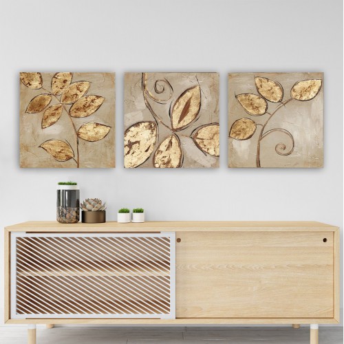 ΠΙΝΑΚΑΣ ΚΑΜΒΑΣ ΤΡΙΠΤΥΧΟ GOLDEN LEAVES HM7327 90Χ3Χ30 εκ. Διακόσμηση - Φως - Χαλιά ΠΙΝΑΚΑΣ ΚΑΜΒΑΣ ΤΡΙΠΤΥΧΟ GOLDEN LEAVES HM7327 90Χ3Χ30 εκ. Διακόσμηση - Φως - Χαλιά