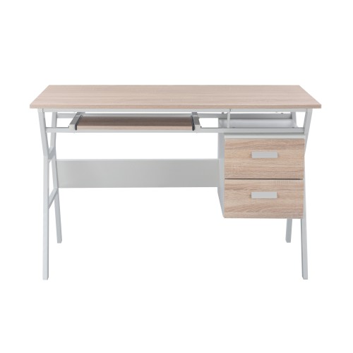 ΓΡΑΦΕΙΟ SONOMA ΜΕ ΛΕΥΚΟ ΣΚΕΛΕΤΟ HM2130.01 120X60X76εκ. Έπιπλα Γραφείου