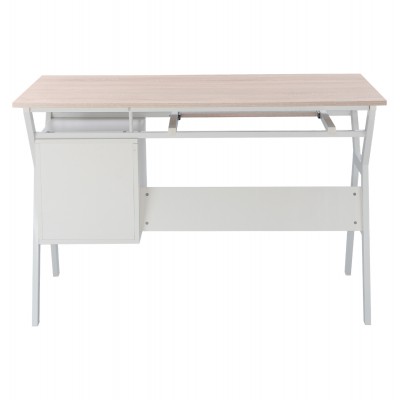 ΓΡΑΦΕΙΟ SONOMA ΜΕ ΛΕΥΚΟ ΣΚΕΛΕΤΟ HM2130.01 120X60X76εκ. Έπιπλα Γραφείου
