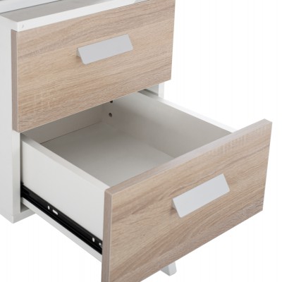 ΓΡΑΦΕΙΟ SONOMA ΜΕ ΛΕΥΚΟ ΣΚΕΛΕΤΟ HM2130.01 120X60X76εκ. Έπιπλα Γραφείου