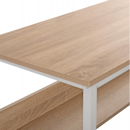 ΓΡΑΦΕΙΟ HM2131.01 SONAMA ΜΕ ΛΕΥΚΟ ΜΑΤ ΣΚΕΛΕΤΟ 120X50X75εκ. Έπιπλα Γραφείου