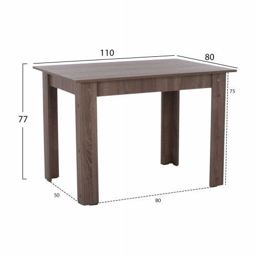 ΤΡΑΠΕΖΙ ΚΟΥΖΙΝΑΣ HM2428.05, 110x80x77Υεκ., SONOMA OAK TRUFFLE Σαλόνι ΤΡΑΠΕΖΙ ΚΟΥΖΙΝΑΣ HM2428.05, 110x80x77Υεκ., SONOMA OAK TRUFFLE Σαλόνι