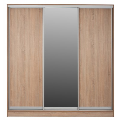 ΝΤΟΥΛΑΠΑ 3ΦΥΛΛΗ ΣΥΡΟΜΕΝΗ ΜΕ ΚΑΘΡΕΠΤΗ SONAMA OAK HM2435  200X60X210Υεκ Υπνοδωμάτιο