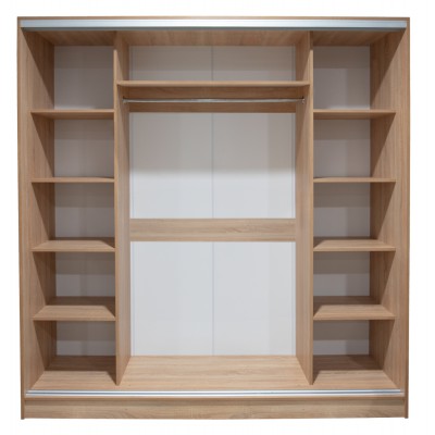 ΝΤΟΥΛΑΠΑ 3ΦΥΛΛΗ ΣΥΡΟΜΕΝΗ ΜΕ ΚΑΘΡΕΠΤΗ SONAMA OAK HM2435  200X60X210Υεκ Υπνοδωμάτιο