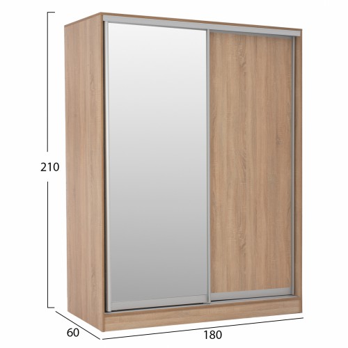 ΝΤΟΥΛΑΠΑ 2ΦΥΛΛΗ 180X60X210Υεκ. ΣΥΡΟΜΕΝΗ ΜΕ ΚΑΘΡΕΠΤΗ SONAMA OAK HM2437 Υπνοδωμάτιο ΝΤΟΥΛΑΠΑ 2ΦΥΛΛΗ 180X60X210Υεκ. ΣΥΡΟΜΕΝΗ ΜΕ ΚΑΘΡΕΠΤΗ SONAMA OAK HM2437 Υπνοδωμάτιο