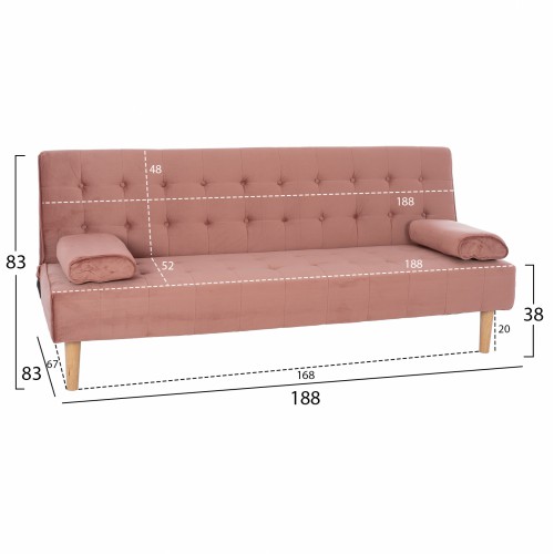 ΚΑΝΑΠΕΣ ΚΡΕΒΑΤΙ WANDA HM3149.12 ΜΕ ΒΕΛΟΥΔΟ ΣΑΠΙΟ ΜΗΛΟ 188X83X83Y εκ. Σαλόνι ΚΑΝΑΠΕΣ ΚΡΕΒΑΤΙ WANDA HM3149.12 ΜΕ ΒΕΛΟΥΔΟ ΣΑΠΙΟ ΜΗΛΟ 188X83X83Y εκ. Σαλόνι