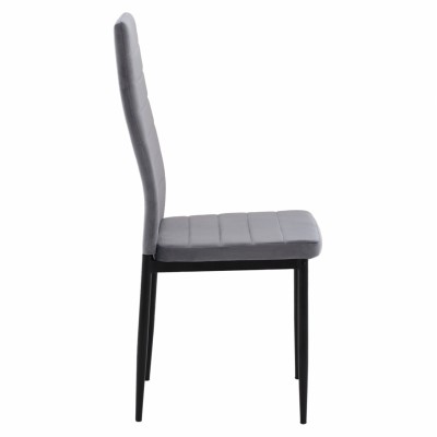 ΚΑΡΕΚΛΑ ΜΕΤΑΛΛΙΚΗ LADY HM0037.31 ΓΚΡΙ ΒΕΛΟΥΔΟ ME ΜΕΤΑΛΛΙΚΟ ΣΚΕΛΕΤΟ K/D Σαλόνι