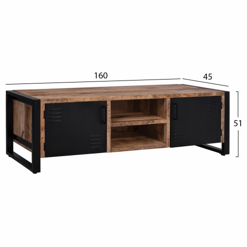 ΕΠΙΠΛΟ TV TURNER HM8189.11 ΜΕΤΑΛΛΟ & ΜΑΣΙΦ ΞΥΛΟ MANGO ΦΥΣΙΚΟ 160x45x51Υ εκ. Σαλόνι ΕΠΙΠΛΟ TV TURNER HM8189.11 ΜΕΤΑΛΛΟ & ΜΑΣΙΦ ΞΥΛΟ MANGO ΦΥΣΙΚΟ 160x45x51Υ εκ. Σαλόνι