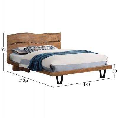 ΚΡΕΒΑΤΙ NICOLE HM8218.11 ΑΠΟ ΜΑΣΙΦ ΞΥΛΟ ΑΚΑΚΙΑΣ 212,5x180x106εκ. ΓΙΑ ΣΤΡΩΜΑ 160Χ200 Υπνοδωμάτιο ΚΡΕΒΑΤΙ NICOLE HM8218.11 ΑΠΟ ΜΑΣΙΦ ΞΥΛΟ ΑΚΑΚΙΑΣ 212,5x180x106εκ. ΓΙΑ ΣΤΡΩΜΑ 160Χ200 Υπνοδωμάτιο