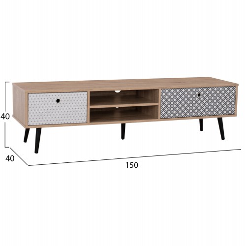 ΕΠΙΠΛΟ TV HM8756 HATTIE 150x40x40Y εκ. ΕΠΙΠΛΟ TV HM8756 HATTIE 150x40x40Y εκ.