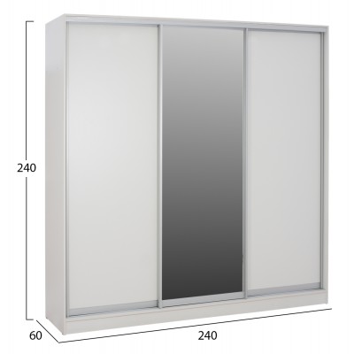 ΝΤΟΥΛΑΠΑ 3ΦΥΛΛΗ ΣΥΡΟΜΕΝΗ ΜΕ ΚΑΘΡΕΦΤΗ ADLER HM2462.03 ΜΕΛΑΜΙΝΗ ΛΕΥΚΗ 240x60x240Υ ΝΤΟΥΛΑΠΑ 3ΦΥΛΛΗ ΣΥΡΟΜΕΝΗ ΜΕ ΚΑΘΡΕΦΤΗ ADLER HM2462.03 ΜΕΛΑΜΙΝΗ ΛΕΥΚΗ 240x60x240Υ