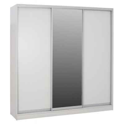 ΝΤΟΥΛΑΠΑ 3ΦΥΛΛΗ ΣΥΡΟΜΕΝΗ ΜΕ ΚΑΘΡΕΦΤΗ ADLER HM2462.03 ΜΕΛΑΜΙΝΗ ΛΕΥΚΗ 240x60x240Υ