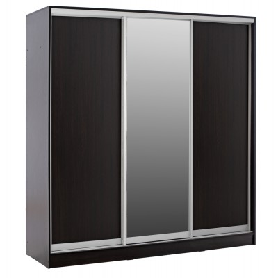 ΝΤΟΥΛΑΠΑ 3ΦΥΛΛΗ ΣΥΡΟΜΕΝΗ ΜΕ ΚΑΘΡΕΠΤΗ ADLER HM2435.02 ΜΕΛΑΜΙΝΗ WENGE 200X60X210Υ