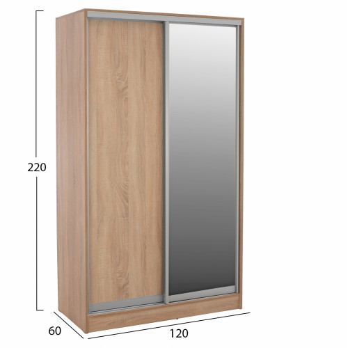 ΝΤΟΥΛΑΠΑ ΣΥΡΟΜΕΝΗ ADLER ΜΕΛΑΜΙΝΗΣ 120x60x220Yεκ. ΔΙΦΥΛΛΗ SONAMA ΜΕ ΚΑΘΡΕΠΤΗ HM2460.01 Υπνοδωμάτιο