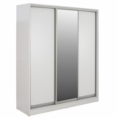 ΝΤΟΥΛΑΠΑ 3ΦΥΛΛΗ ΣΥΡΟΜΕΝΗ ΜΕ ΚΑΘΡΕΦΤΗ ADLER HM2461.03 ΜΕΛΑΜΙΝΗ ΛΕΥΚΗ 183x60x220Υ