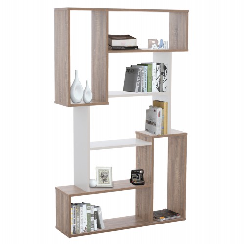 ΒΙΒΛΙΟΘΗΚΗ SHAY HM8768.01 85X22X140 ΛΕΥΚΟ Έπιπλα Γραφείου