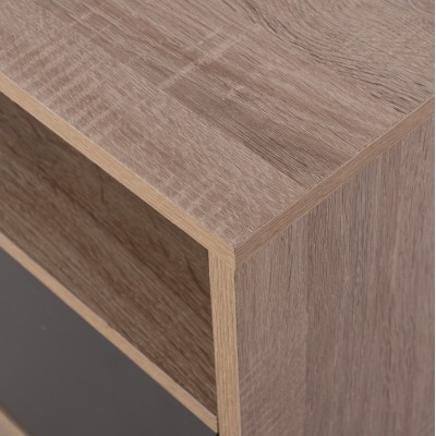 ΚΟΜΟΔΙΝΟ ΜΕΛΑΜΙΝΗΣ MALORY SONAMA-ΓΚΡΙ 40x40x50Yεκ.HM2205.04 Υπνοδωμάτιο