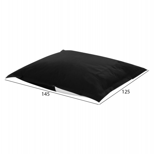 ΠΟΥΦ BLOOM ΜΑΞΙΛΑΡΑ ΘΑΛΑΣΣΗΣ HM5113.14 ΜΑΥΡΟ ΜΕ UV PROTECTION 125x145 εκ. Εξωτερικού Χώρου