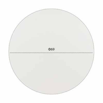 ΕΠΙΦΑΝΕΙΑ ΤΡΑΠΕΖΙΟΥ HPL HM5842.02 ΛΕΥΚΗ Φ69 εκ. ΠΑΧΟΥΣ 12mm.