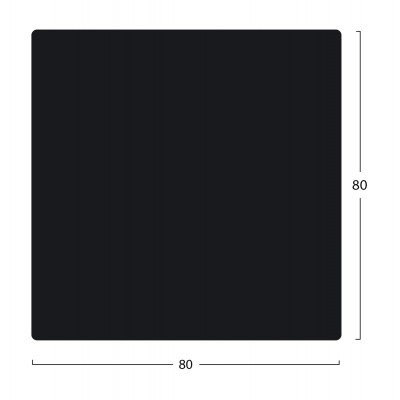 ΣΕΤ ΕΠΙΦΑΝΕΙΑ ΤΡΑΠΕΖΙΟΥ HPL HM5839.01 ΜΑΥΡΗ 80x80 εκ. ΠΑΧΟΥΣ 12mm.