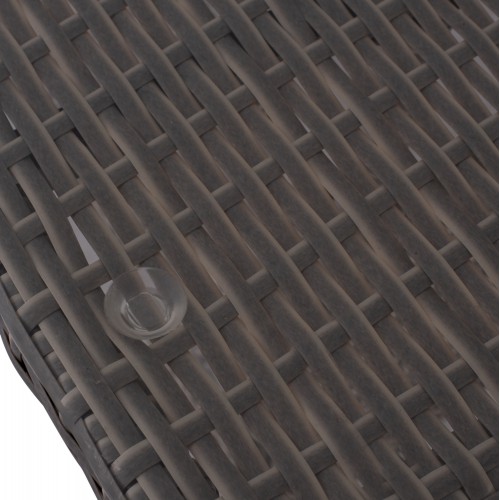ΤΡΑΠΕΖΙ ΜΕΤΑΛΛΙΚΟ MINSK RATTAN ΓΚΡΙ HM5507.01 150x90x75Υ εκ. Εξωτερικού Χώρου