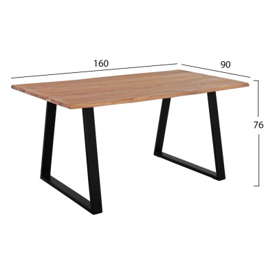 ΤΡΑΠΕΖΙ ΤΡΑΠΕΖΑΡΙΑΣ SOFIA SLIM HM8500.11 ΜΑΣΙΦ ΞΥΛΟ ΑΚΑΚΙΑΣ 160x90x76Υ εκ. ΤΡΑΠΕΖΙ ΤΡΑΠΕΖΑΡΙΑΣ SOFIA SLIM HM8500.11 ΜΑΣΙΦ ΞΥΛΟ ΑΚΑΚΙΑΣ 160x90x76Υ εκ.