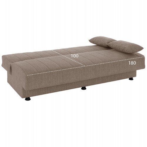 ΚΑΝΑΠΕΣ ΚΡΕΒΑΤΙ ANDRI ΤΡΙΘΕΣΙΟΣ ΜΠΕΖ HM3239.04 180x72x77 εκ. Σαλόνι ΚΑΝΑΠΕΣ ΚΡΕΒΑΤΙ ANDRI ΤΡΙΘΕΣΙΟΣ ΜΠΕΖ HM3239.04 180x72x77 εκ. Σαλόνι