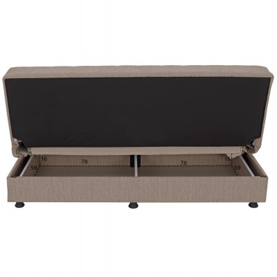 ΚΑΝΑΠΕΣ ΚΡΕΒΑΤΙ ANDRI ΤΡΙΘΕΣΙΟΣ ΜΠΕΖ HM3239.04 180x72x77 εκ. Σαλόνι ΚΑΝΑΠΕΣ ΚΡΕΒΑΤΙ ANDRI ΤΡΙΘΕΣΙΟΣ ΜΠΕΖ HM3239.04 180x72x77 εκ. Σαλόνι