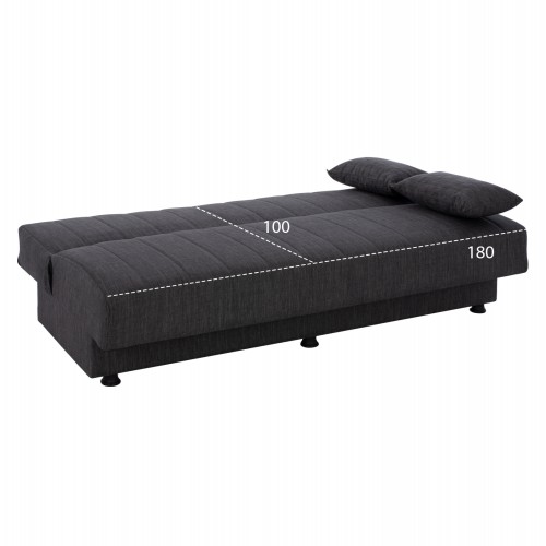 ΚΑΝΑΠΕΣ ΚΡΕΒΑΤΙ ΤΡΙΘΕΣΙΟΣ ΓΚΡΙ HM3239.03 180x72x77 εκ. Σαλόνι ΚΑΝΑΠΕΣ ΚΡΕΒΑΤΙ ΤΡΙΘΕΣΙΟΣ ΓΚΡΙ HM3239.03 180x72x77 εκ. Σαλόνι