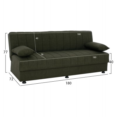 ΚΑΝΑΠΕΣ ΚΡΕΒΑΤΙ ANDRI ΤΡΙΘΕΣΙΟΣ DARK OLIVE HM3239.05--180x83x74Υεκ. ΚΑΝΑΠΕΣ ΚΡΕΒΑΤΙ ANDRI ΤΡΙΘΕΣΙΟΣ DARK OLIVE HM3239.05--180x83x74Υεκ.