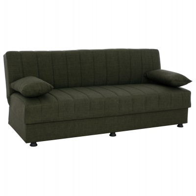 ΚΑΝΑΠΕΣ ΚΡΕΒΑΤΙ ANDRI ΤΡΙΘΕΣΙΟΣ DARK OLIVE HM3239.05--180x83x74Υεκ.