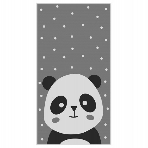 ΠΑΙΔΙΚΟ ΧΑΛΙ ΜΕ ΚΡΟΣΙΑ HM7678.14 PANDA ΓΚΡΙ 80Χ150 εκ. Διακόσμηση - Φωτισμός - Χαλιά