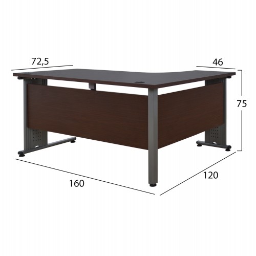ΣΕΤ ΓΡΑΦΕΙΟΥ 3ΤΜΧ ΣΕ ΧΡΩΜΑ WENGE HM10204.02L Έπιπλα Γραφείου
