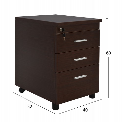 ΣΕΤ ΓΡΑΦΕΙΟΥ 3ΤΜΧ ΣΕ ΧΡΩΜΑ WENGE HM10204.02L Έπιπλα Γραφείου