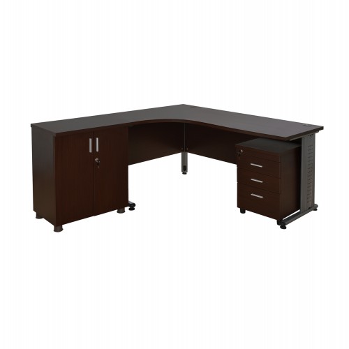 ΣΕΤ ΓΡΑΦΕΙΟΥ 3ΤΜΧ ΣΕ ΧΡΩΜΑ WENGE HM10204.02L Έπιπλα Γραφείου