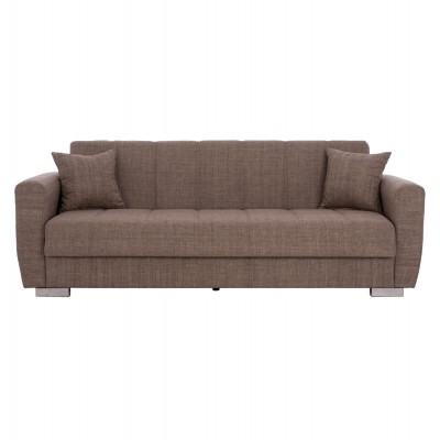 ΚΑΝΑΠΕΣ ΚΡΕΒΑΤΙ POLYA ΤΡΙΘΕΣΙΟΣ ΚΑΦΕ HM3240.02 215x80x77 εκ. Σαλόνι ΚΑΝΑΠΕΣ ΚΡΕΒΑΤΙ POLYA ΤΡΙΘΕΣΙΟΣ ΚΑΦΕ HM3240.02 215x80x77 εκ. Σαλόνι
